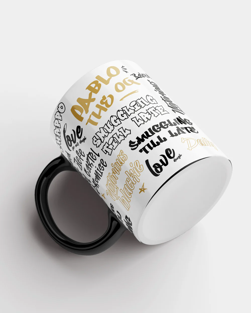 White Coffee Mug – Premium Ceramic Mug with Cartel Signature Print - Image 3
