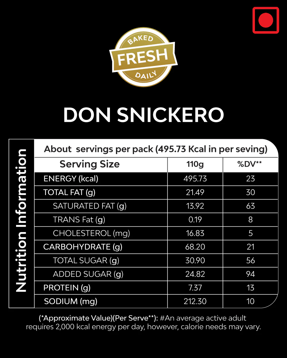 Don Snickero (Dark & Milk Chocolate with a Caramel Snickers Core) - 110gm - Image 6