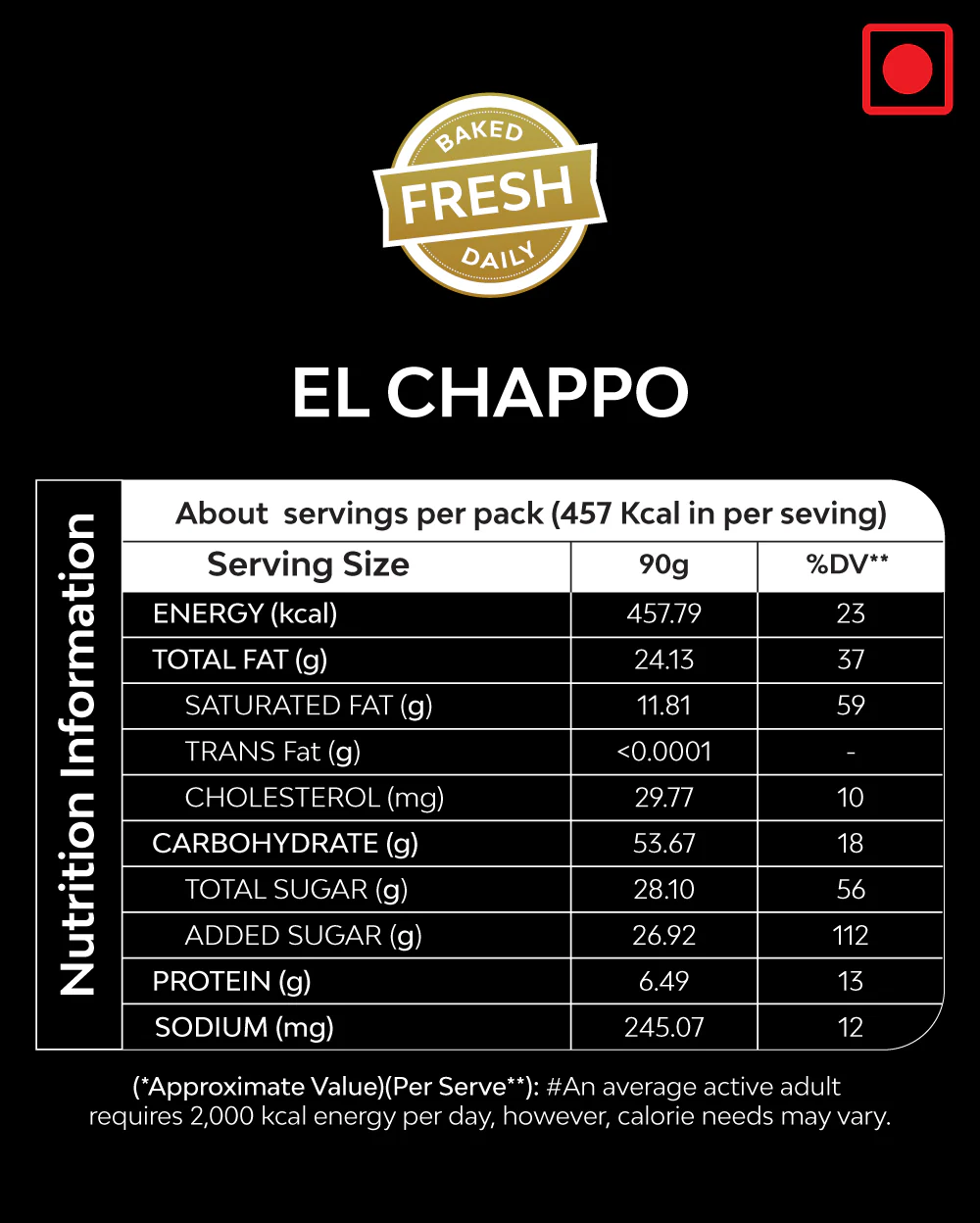 El Chappo (Lotus Biscoff & White Chocolate) - 100gm - Image 8
