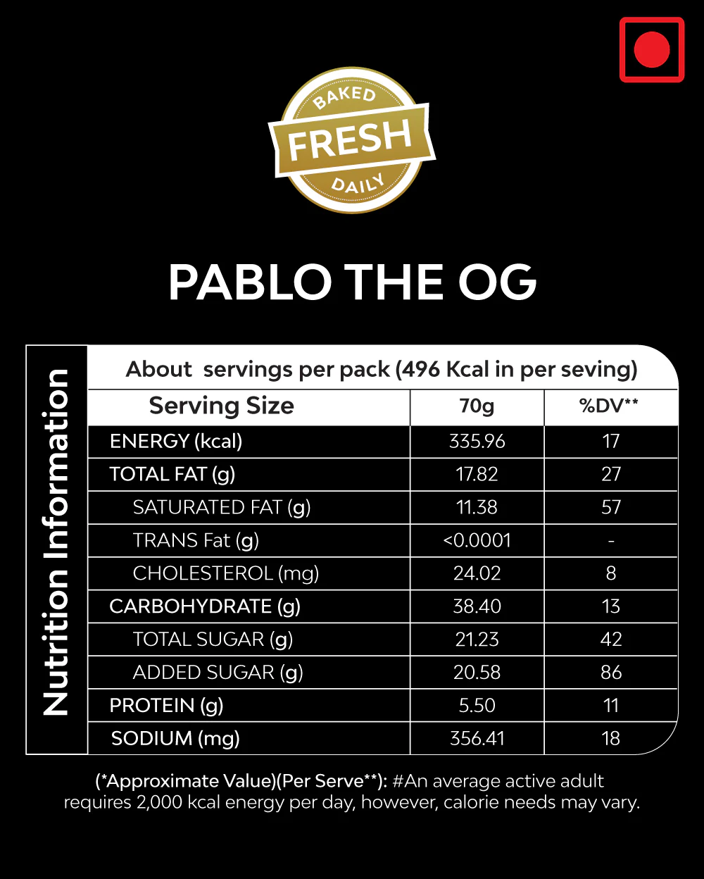 Pablo the OG (Rich oozy Dark & White Chocolate) - 100gm - Image 6