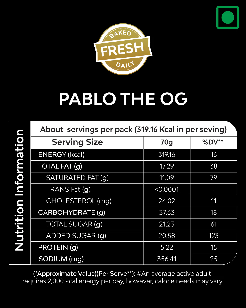 Pablo the OG (Rich oozy Dark & White Chocolate) - 100gm - Image 7