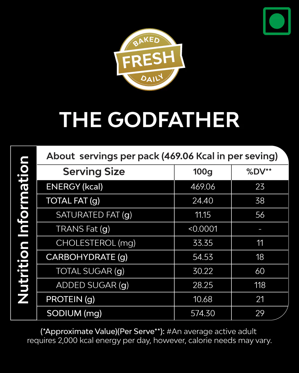 The Godfather (Reese’s Peanut Butter Cup & Chocolate Chip) - 100gm - Image 10
