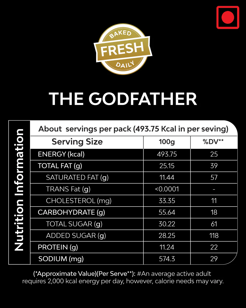 The Godfather (Reese’s Peanut Butter Cup & Chocolate Chip) - 100gm - Image 9