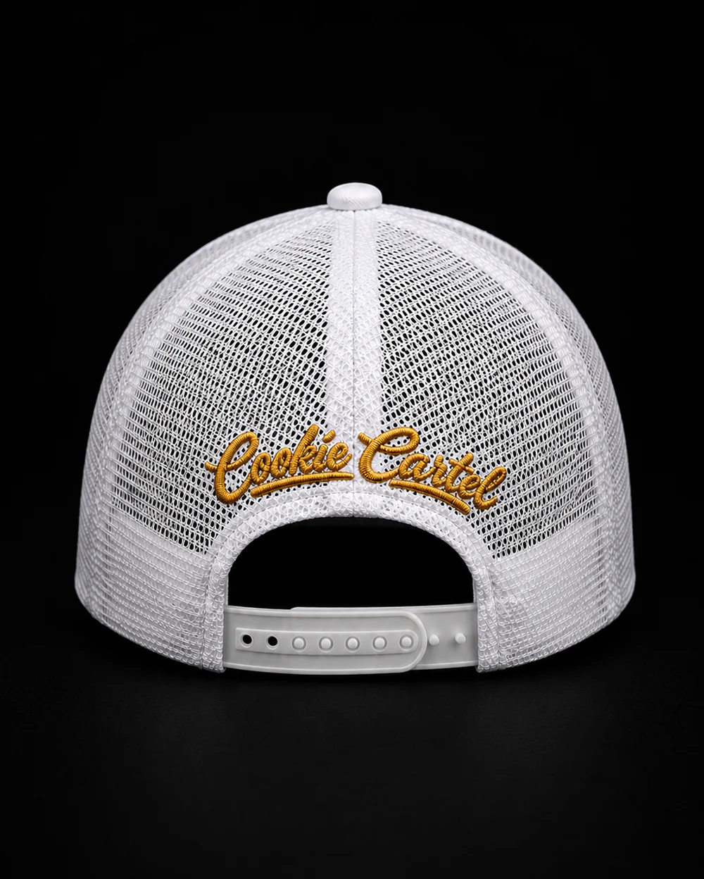 El Jefe White Trucker Cap – Premium Unisex Cartel Cap for True Bosses - Image 4